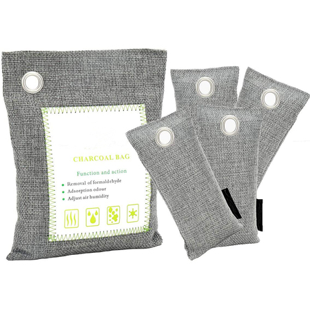 2packs Bamboo Charcoal Air Purifying Bag Odor Absorber Bamboo Charcoal
